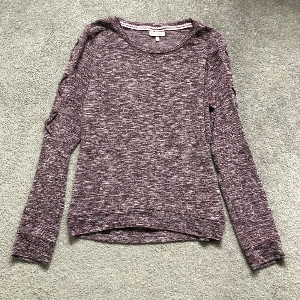 Long Sleeve Short with Ties on Arm